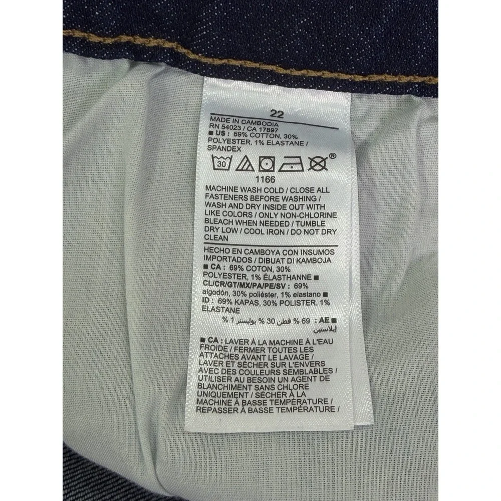 New Old Navy Jeans Womens 22 Plus Blue‎ Dark Wash Mid Rise Wow Bootcut Stretch